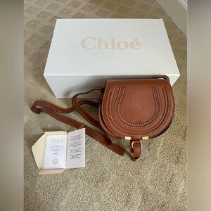Chloe Marcie Textured Calf Crossbody